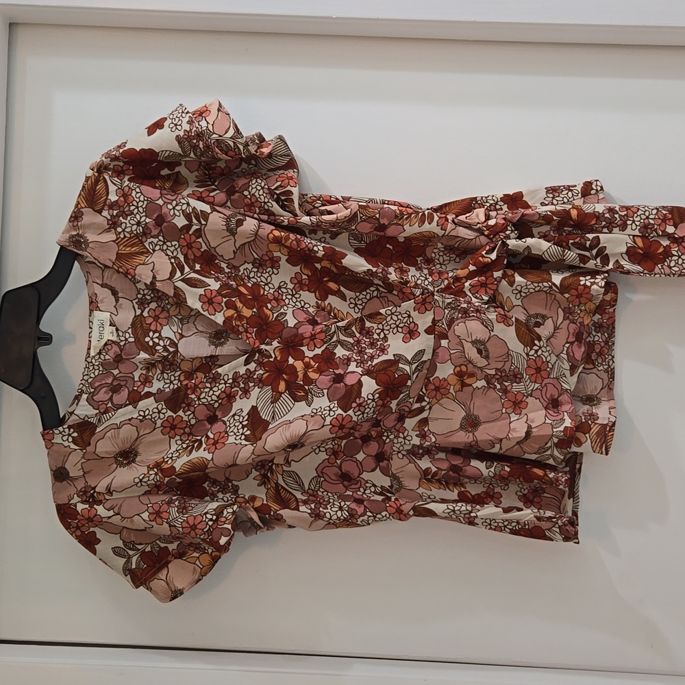Floral Brown Blouse
